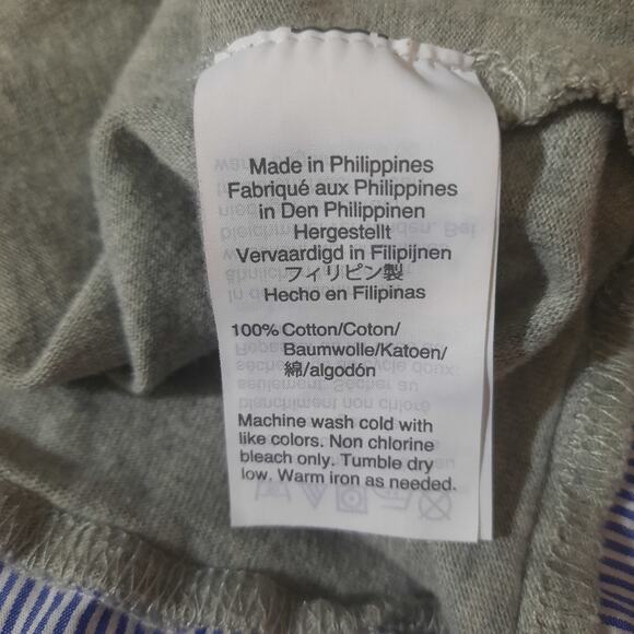 J. Crew Merchantile Womens Layered Boatneck Long Sleeve Gray Top Size XL - Picture 4 of 5